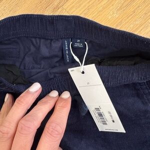 Janie and Jack Dark Blue Corduroy Trousers
